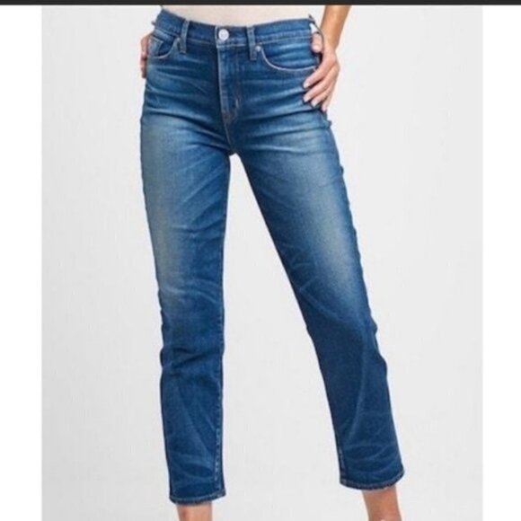 NEW Hudson Zoeey High Rise Straight Leg Light Blue Denim Jeans Size 25 - Picture 1 of 7